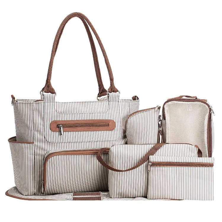 

Mummy bag set large capacity mother and baby diaper bottle storage bag female maternity bag
