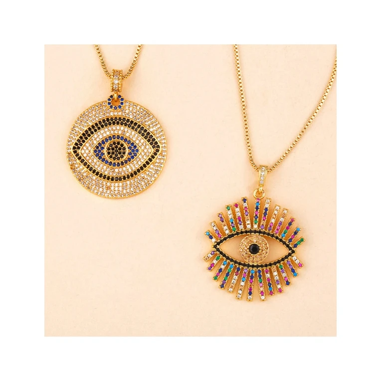 

Special Design Widely Used Evil Eye Chain Necklace Hip Hop