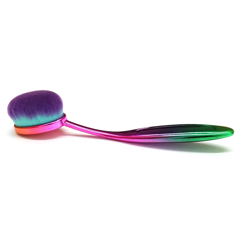 

Custom Single High Quality Bbcream Foundation Brush Oval Toothbrush Makeup Brush Morphe Hexagon Brush Walmart Stock, Black