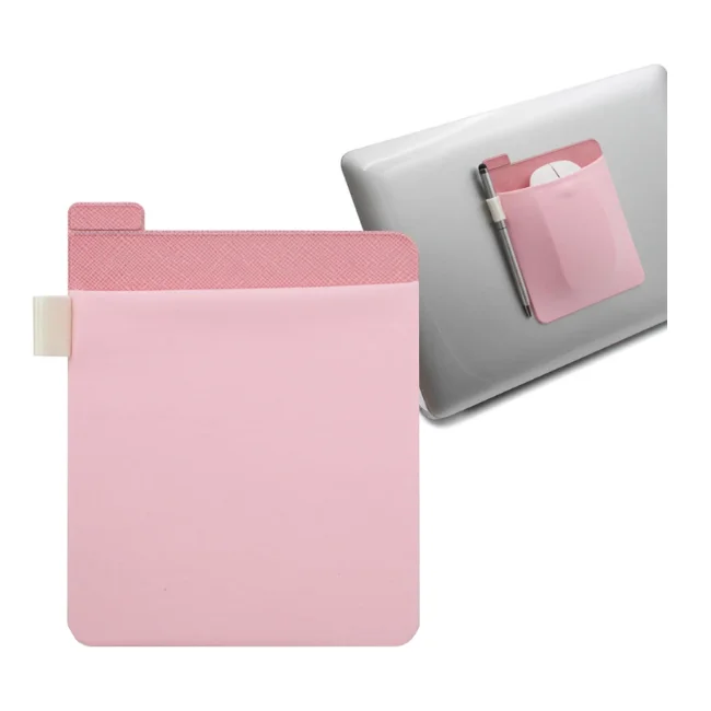 YY Compact Elastic Adhesive Slim Mouse Holder Case Smith Laptop PC Back Storage Pocket Pen Holder Gadget Case Stick Pouch
