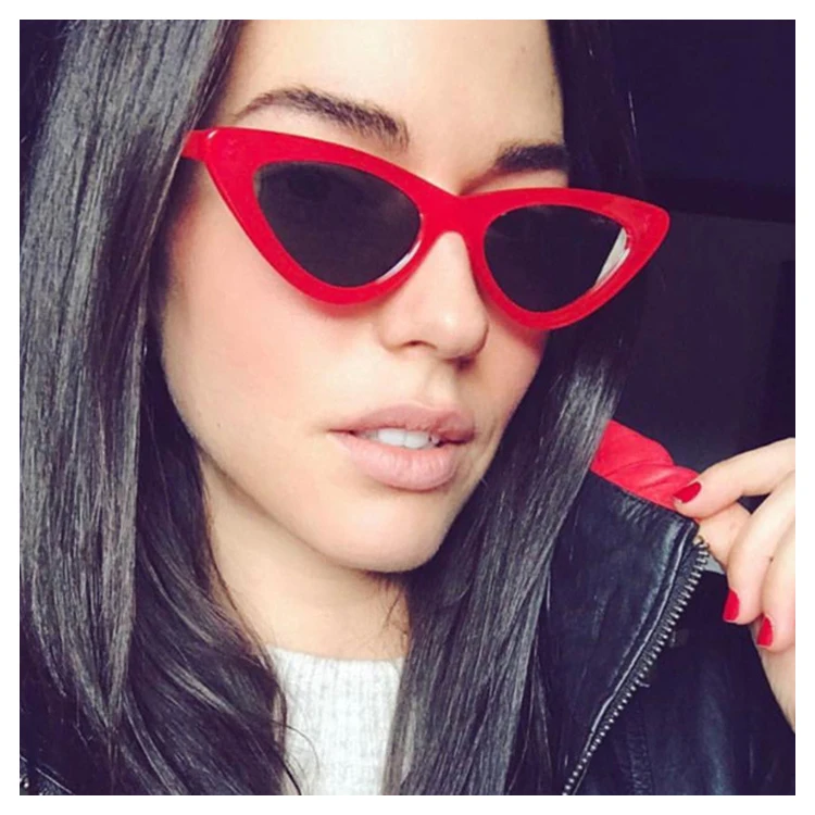 

New arrivals 2021 women sunglasses 16 colors wholesale small fashion female triangle sunglasses custom logo