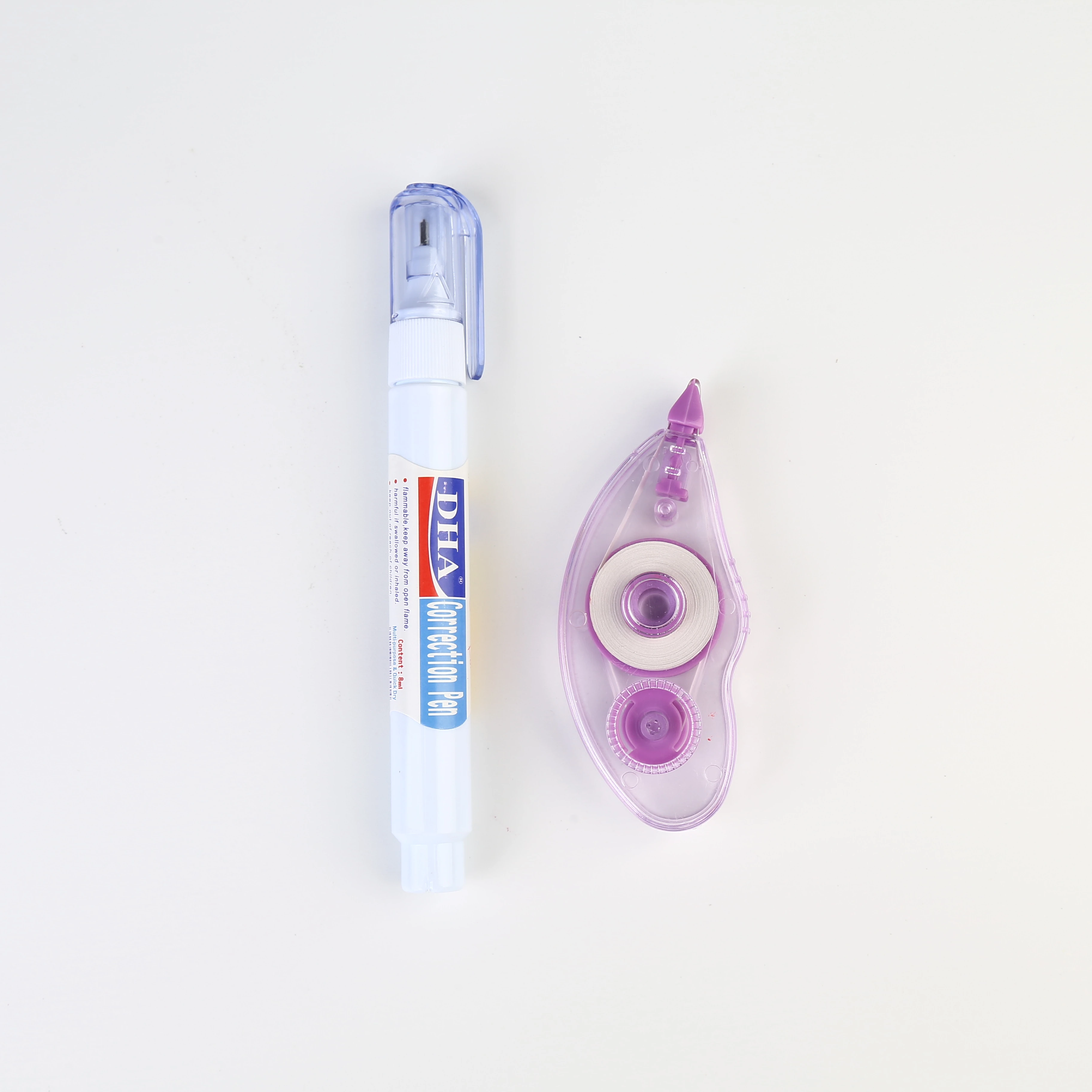 
Correction pen and tape mixed package for multi usage 
