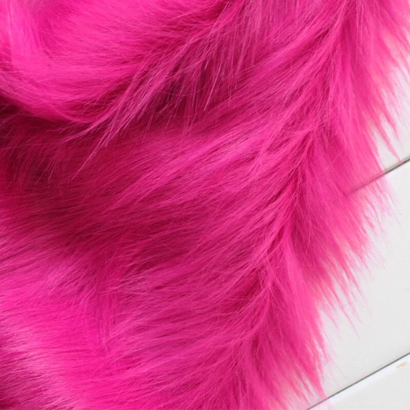 
Customized Wholesale Long Hair Faux Fur Fabric Artificial Fur 