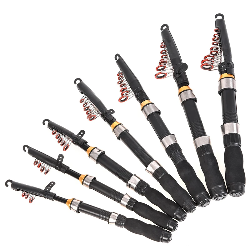 

Wholesale Short Retractable Fishing Sea Rods Portable Pesca 1-2.3m Telescopic Fishingrod Saltwater Fishing Rods, Pictures