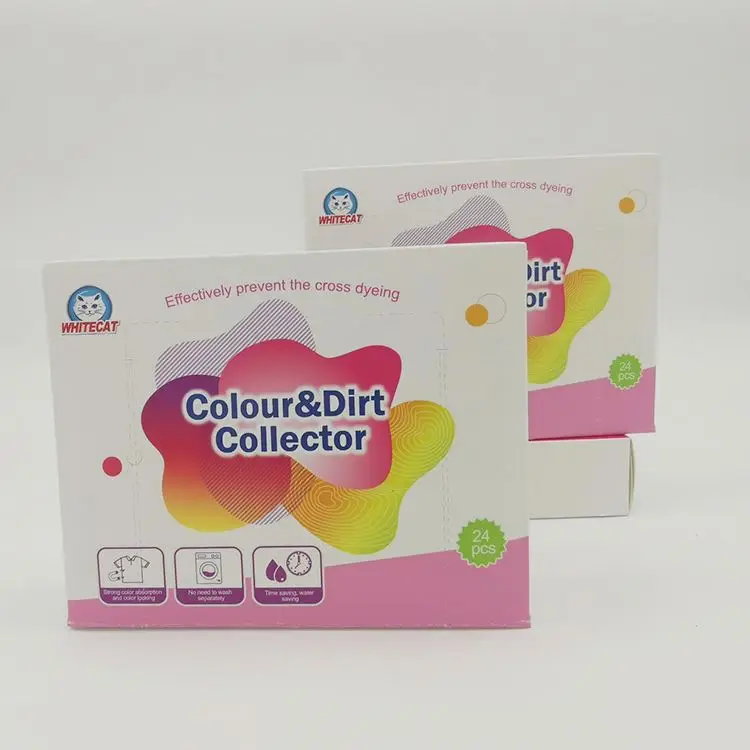 

Shanghai factory color run remover color grabber sheet strong absorbing the moving colors in laundry process, White