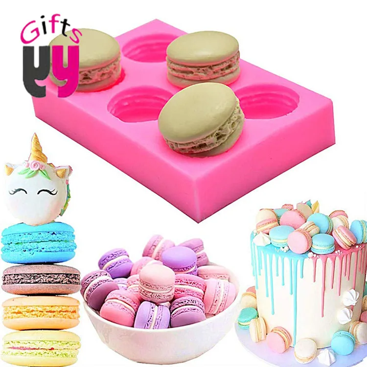 

Wholesale 6 Cavity Macaron Silicone Pastry Mold Silicone Soap Molds Cake Molds, Any color as per pms code are available