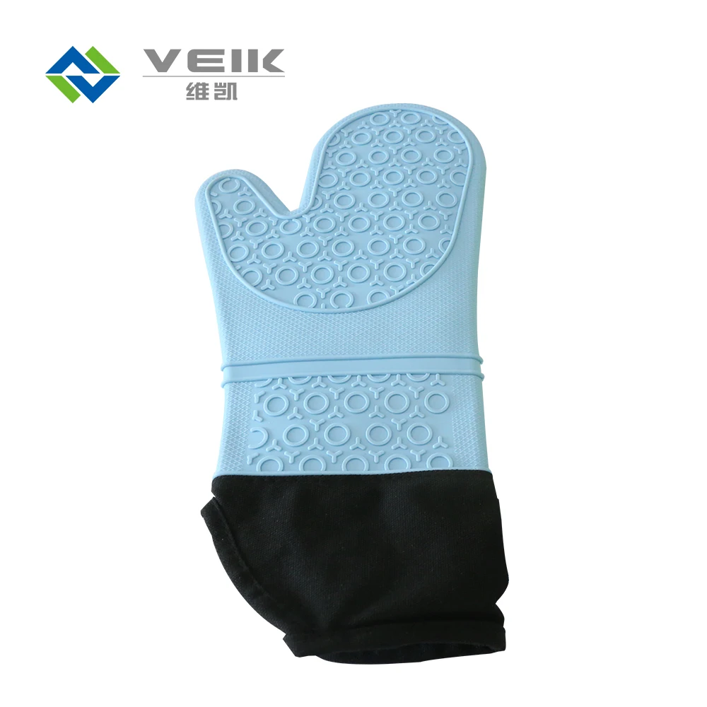 

Amazon Hot Stock Heat Resistant Silicone Oven Mittens Mini Oven mitts Pot Holders Long Oven Mitts, Custom color