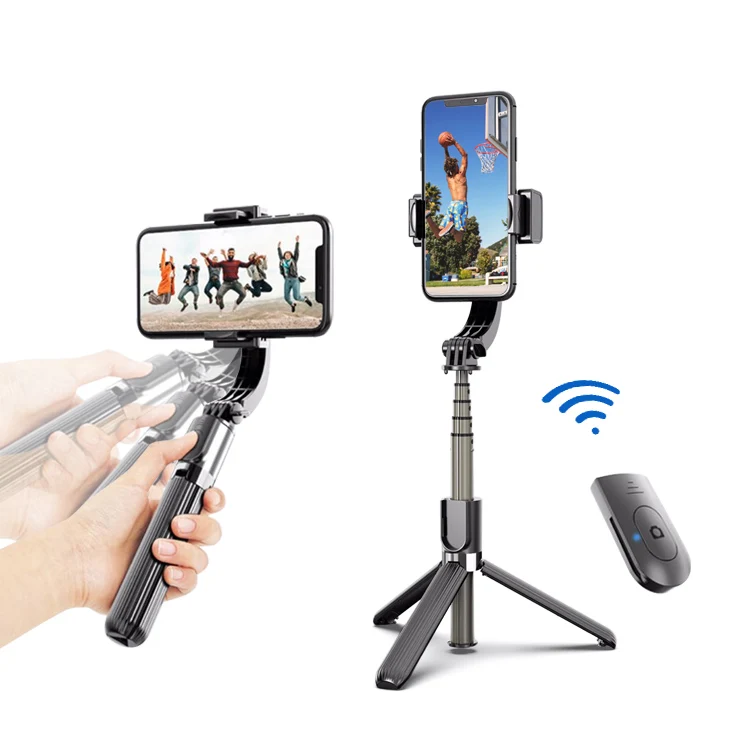 

Selfie Stick Gimbel Handheld Mobile Phone Gimbal Stabilizers For Video Shoot With Long Lifetime, Black white