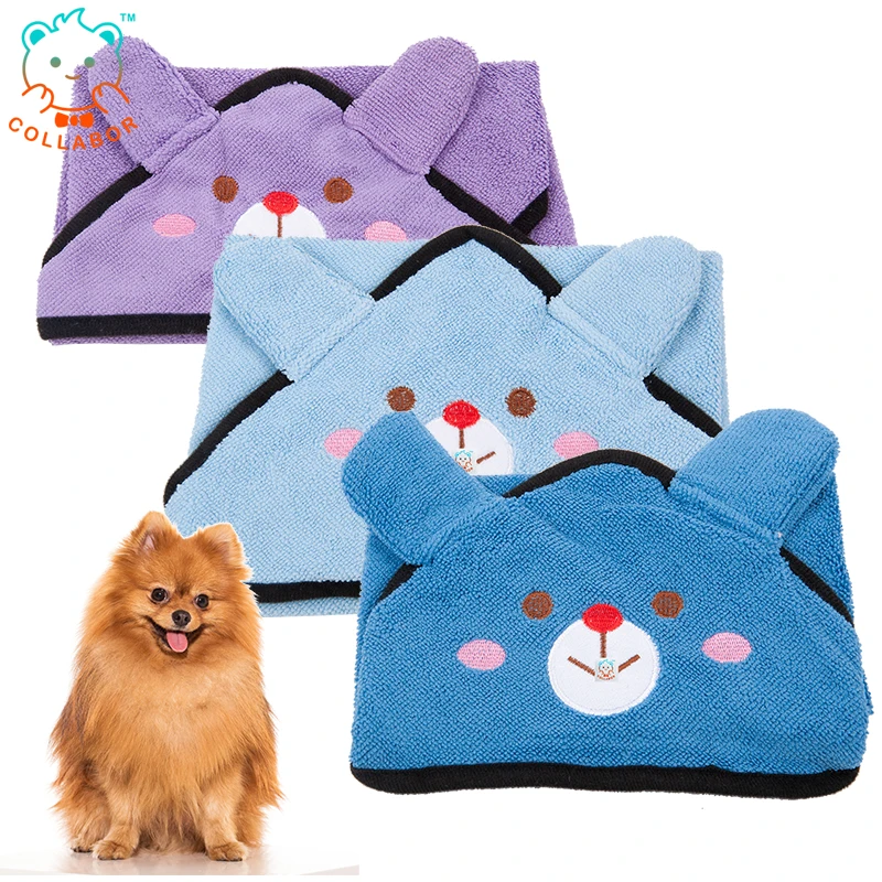 

COLLABOR Yorkshire Super Pet Towel Wholesale Custom Logo Microfiber Dog Towel Comfortable Pet Towel, 8 pcs different color or customized