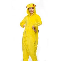 

Kigurumi Adult Pikachu Women Pajamas Onesie Animal Cartoon Costume Flannel Warm Soft Sleepwear Overall