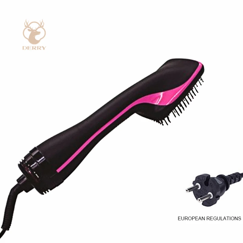 

Deery Styling Comb Straightener Electric Massage Spinning Custom Hot Air Hair Brush