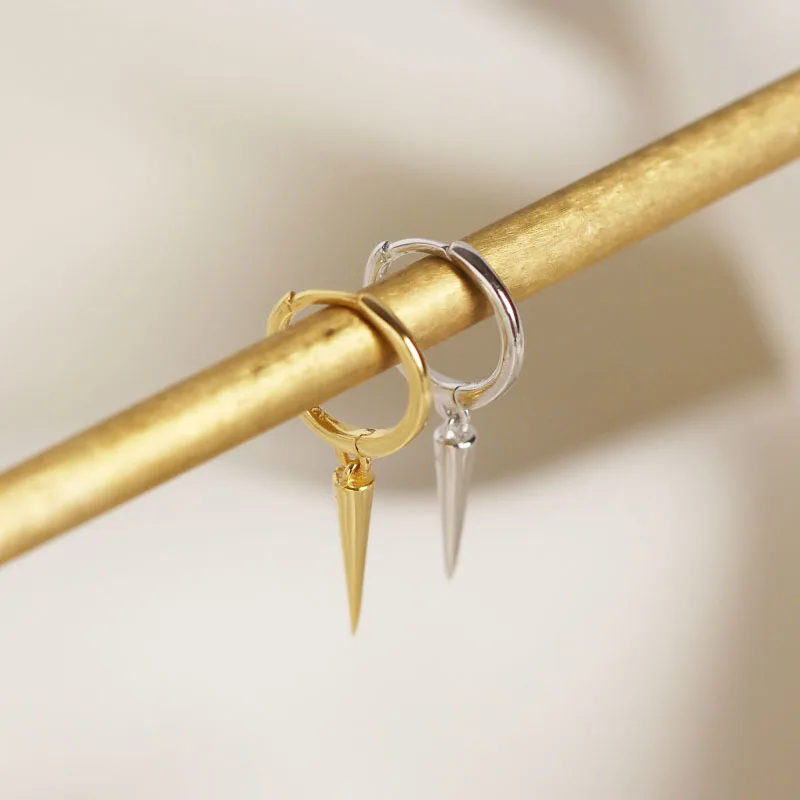 

INS design jewelry Women huggie earrings Jewelry Cute Girls Gold Earrings sterling silver earrings