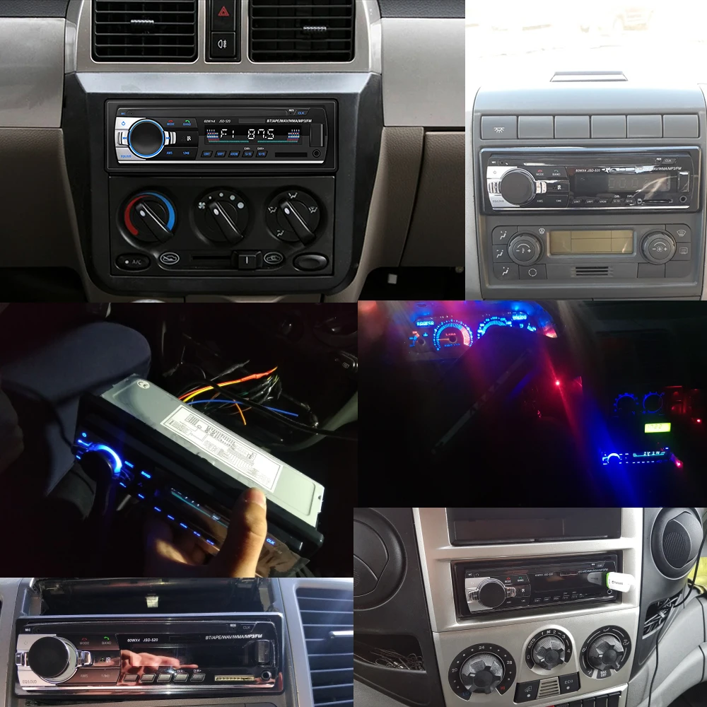 
audio stereo user manual song radio bluetooth usb tape car mp3 player 