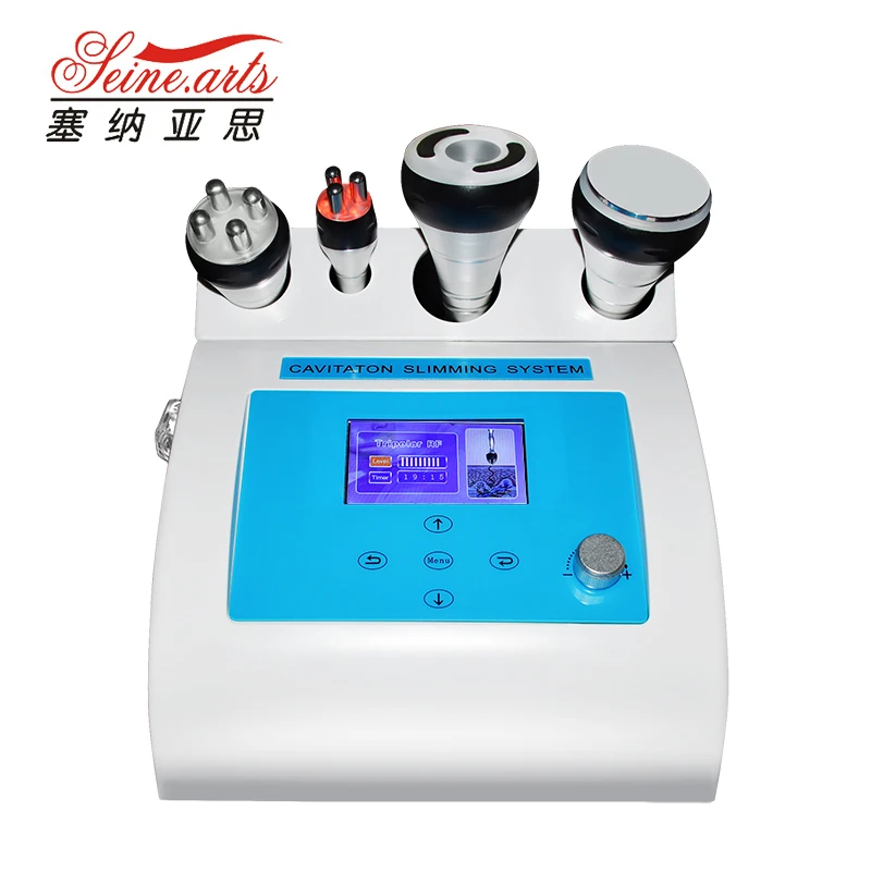 

Professional Handheld 4 in1 Vacuums Ultrasonic Slimming Lose Weight Body Massager Cavitation Machine RF Equipment(LW-602), White