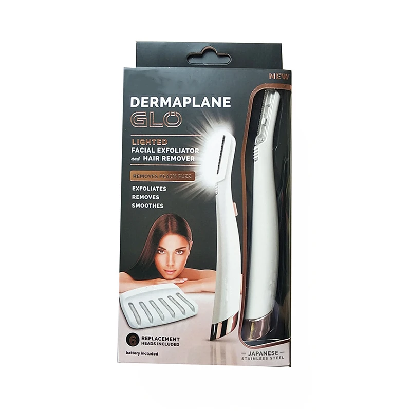 

Battery Operated Eyebrow Trimmer With Light Low Price Perfect Eyebrow Trimmers For Women, White