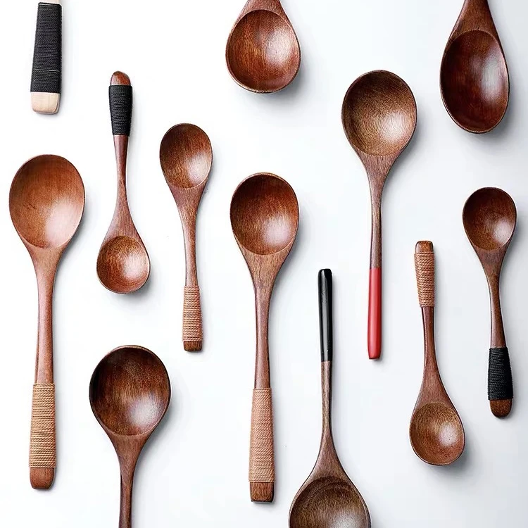 

Teaspoon Catering Coffee Wood Spoons dinner spoon bamboo spoon set