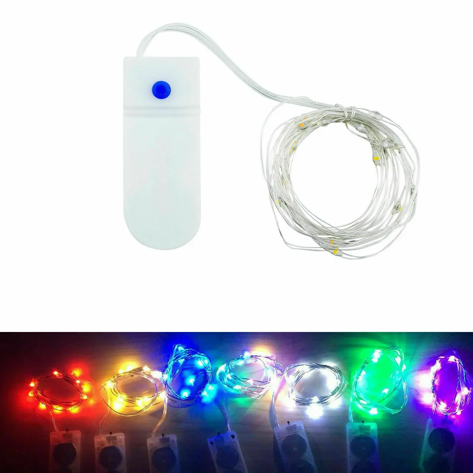 3 Modes 2M Copper Wire LED String Lights Fairy Light Battery Operated For Home Xmas Party Decoration