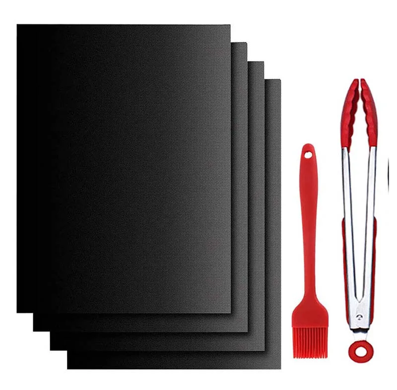 

Hotselling Professional Non-Stick Reusable BBQ Grill Mat Set for outdoor