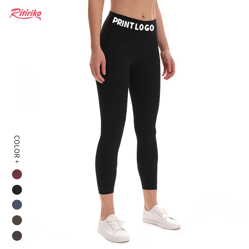 

Wholesale And Custom Logo Running Sports Workout GYM Candy Colours High Waist Fitness Butt Lift Rib Yoga Pants Leggings, Black, dark gray, wine red, navy