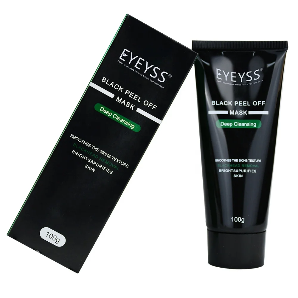 

Factory Wholesale Bamboo Charcoal Deep Cleaning Peel Off Facial Black Mask For Nose Whitehead and Blackhead Remover
