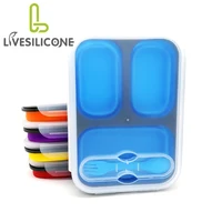 

Livesilicone picnic 1600ml collapsible silicone lunch box