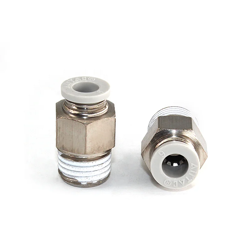 

AIRTAC original threaded straight through quick connector PC / APC8-02 6-02 6-01 6-M5 10-02 12-02 4-M5 6-03 8-03 10-03