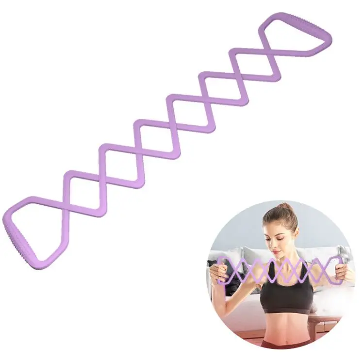 

Customized Workout Exercise bandas de resistencia Elastic fitness 8 rings silicone resistance bands Stretch Exercise Band, Customized color