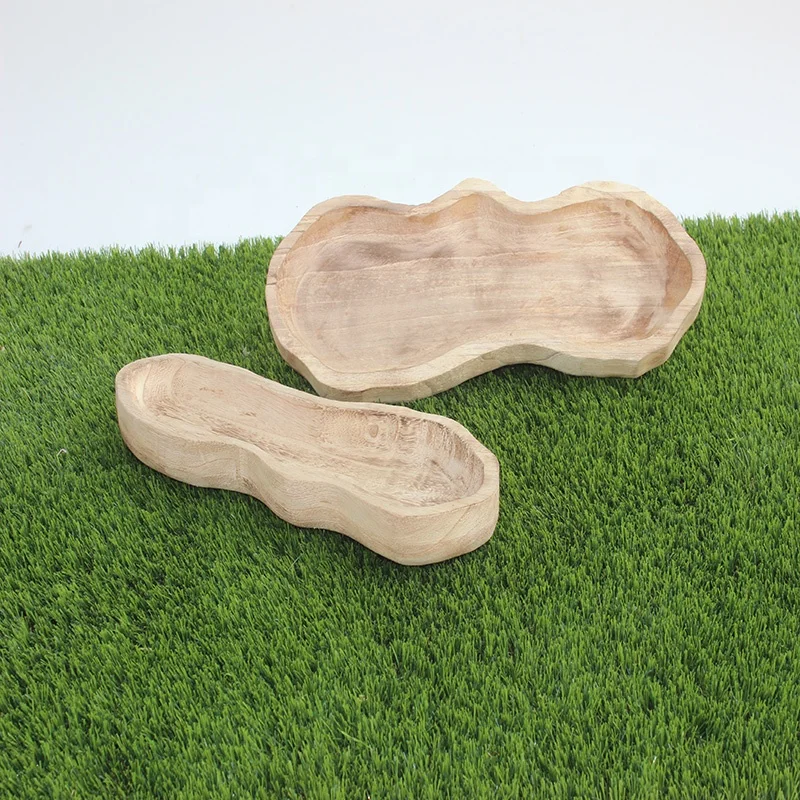 

Custom Wood Crafts Earrings Jewelry Storage Manufacturers No Handle Serving Wooden Tray Wholesale, Natural wood color