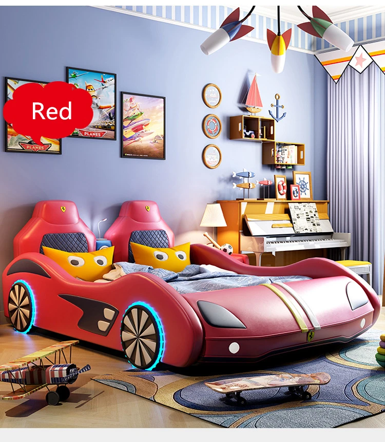 Bedroom Girl Boy Furniture Car Design Fashions Kids Children Car Bed