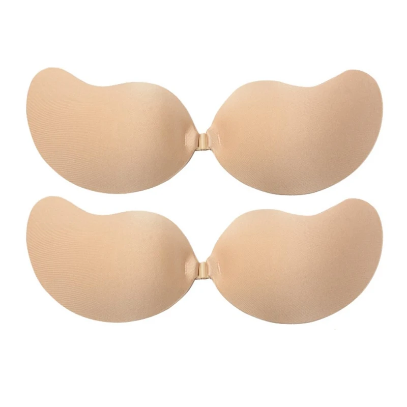 Popular New Design Reusable Invisible Strapless Breathable Brassier Adults Push-Up Sticky Sponge Bra for Women