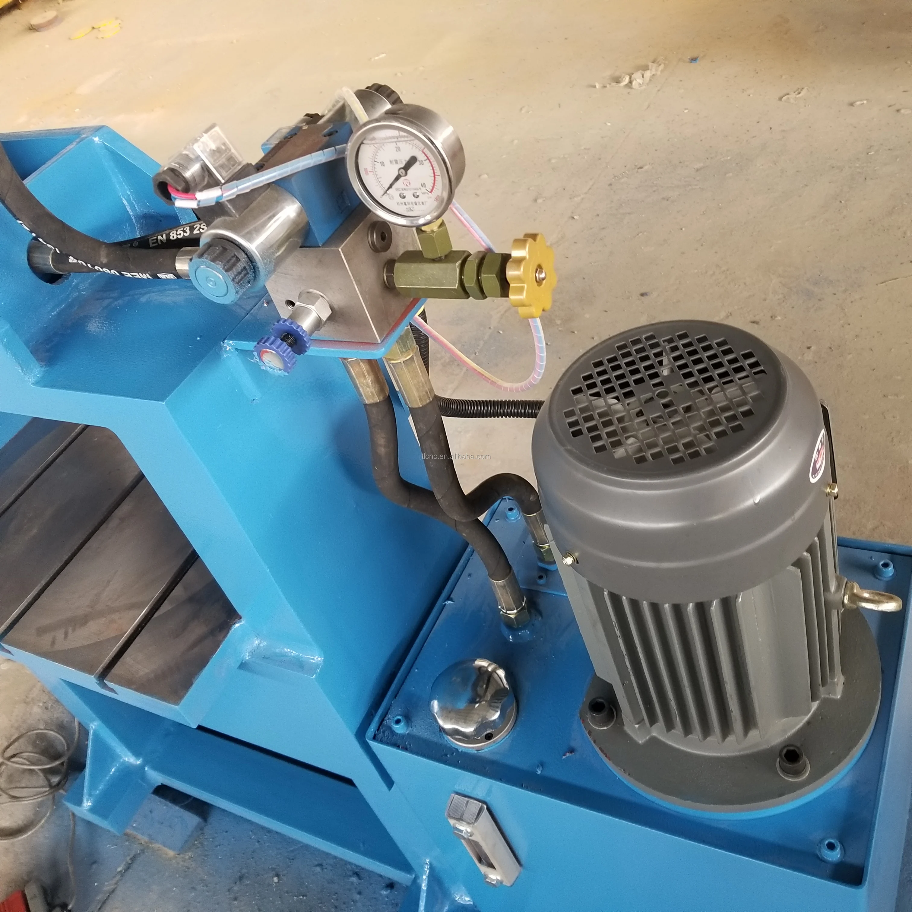 50 ton 100 ton two column workshop electric hydraulic bearing press machine 