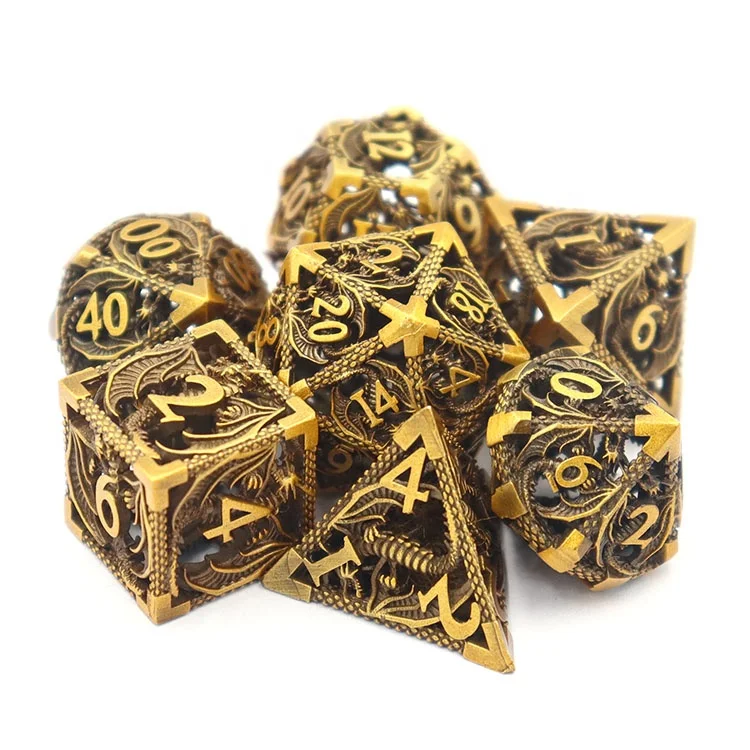 

Custom Metal Polyhedral Dnd Dice Set For Dungeons And Dragons Games Dice, Customized color