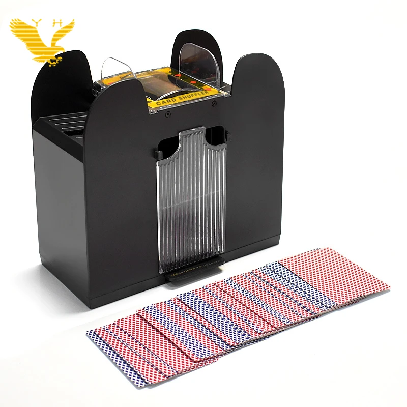 
YH Hot Sale Automatic Casino Card Shuffler 1 6 Decks Shuffler Card Machine for Poker Table  (62487530801)