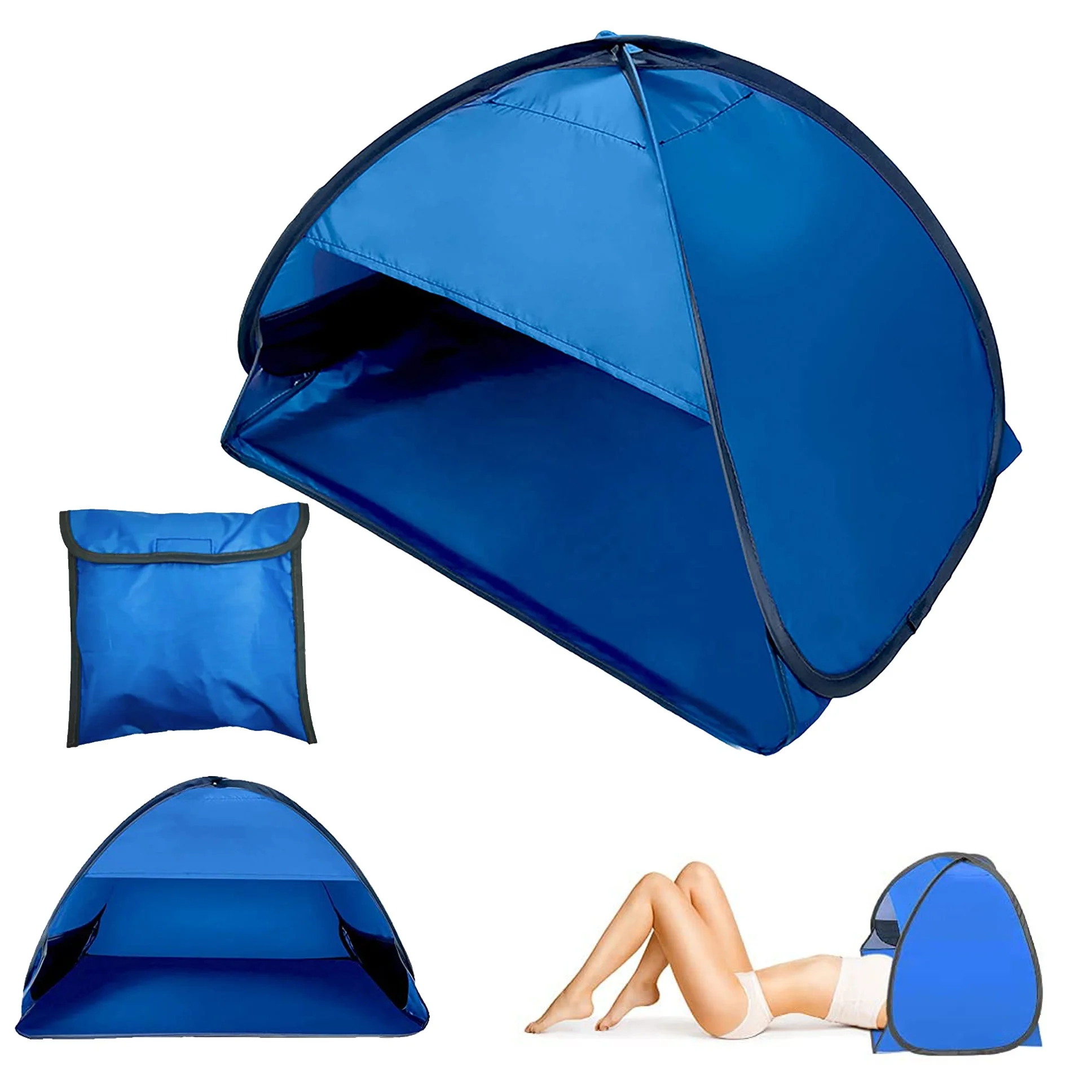 

Travel accessories mini mobile phone stand head canopy UV-protecting sunshade shelters lightweight pop up beach shade, Customized color