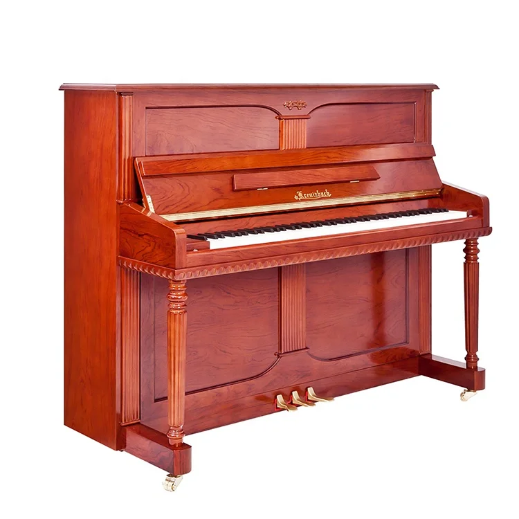 

KM-124 Music keyboard instrument Rosewood matte acoustic vertical piano with straight legs