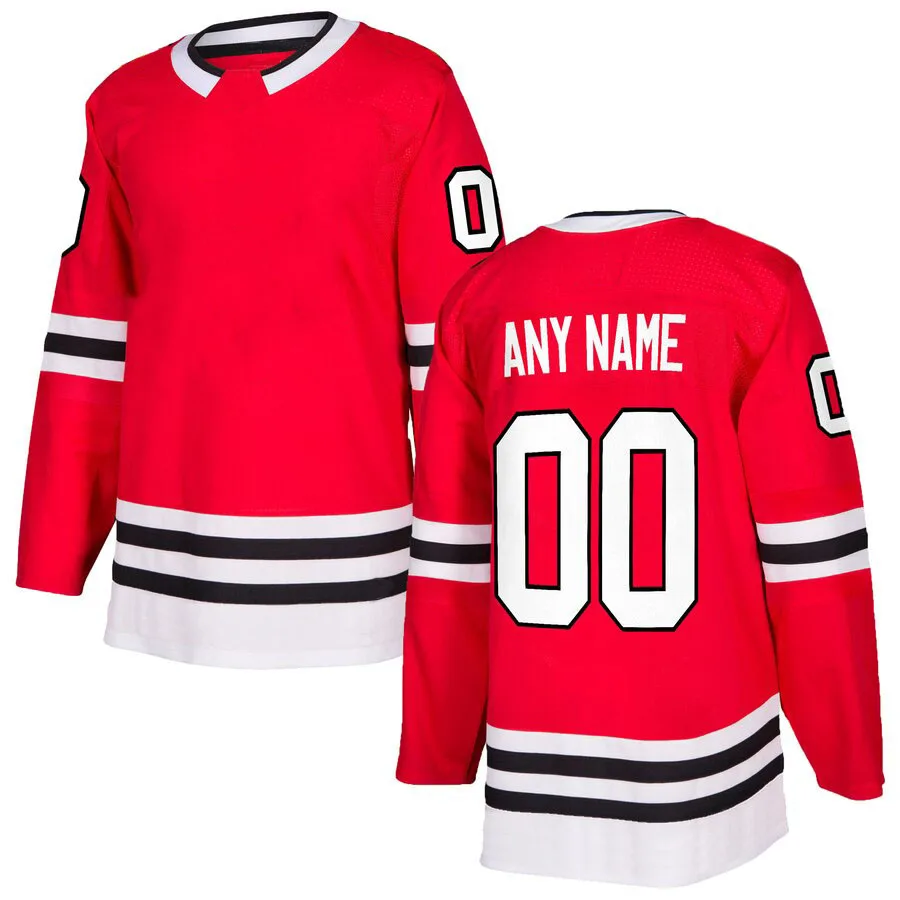 

Embroidery Ice Hockey Jersey Customizable Color Black Blank Uncrested Ice Hockey Jerseys, White