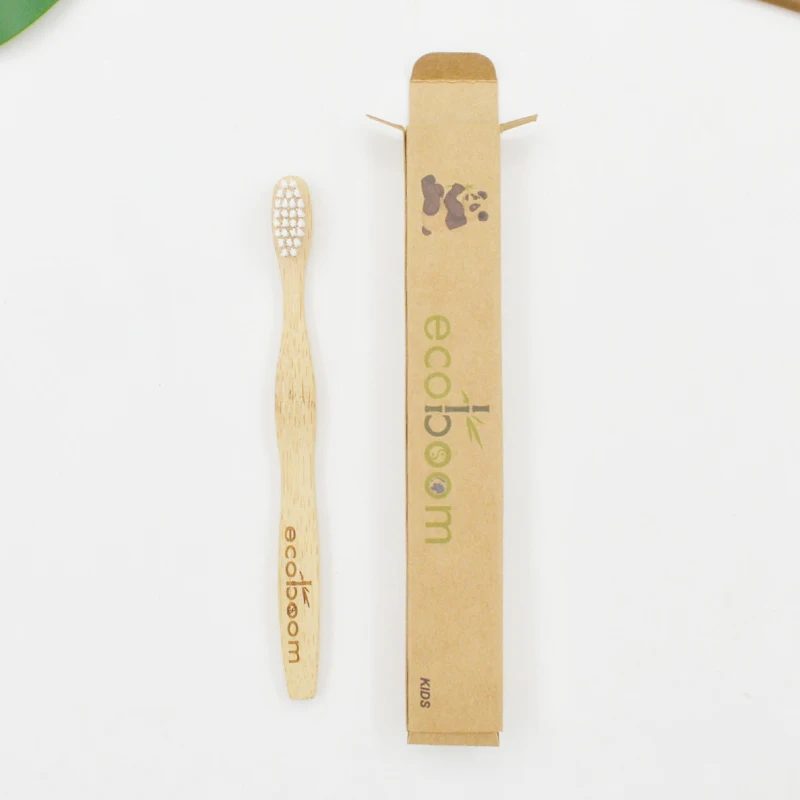 

Ecoboom Own Brand FSC Certification Healthy Zero Waste 100% Biodegradable Toothbrush Bamboo Kids, Customized color