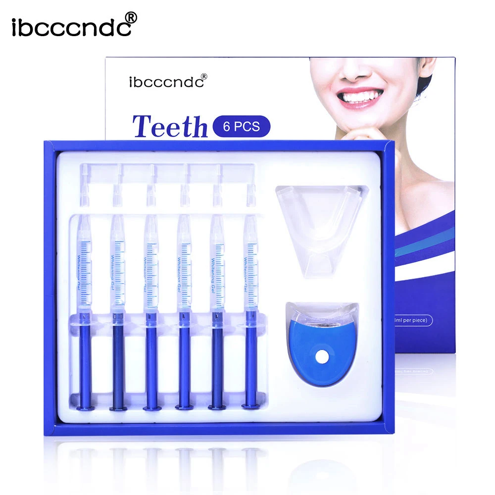 

Wholesale 6Pcs Teeth Whitening Gel Carbamide Peroxide Gel Teeth Whitener Dental Bleaching Tooth Syringe Gel