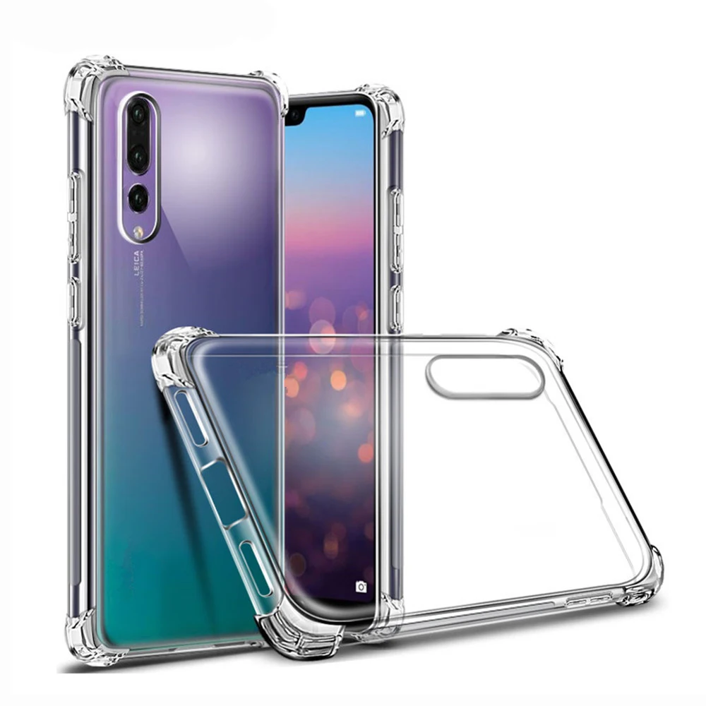 

Shockproof Phone Case For Huawei P40 Lite E Pro Nova 7 Pro 7SE Silicone Protective Cover for Huawei Honor Play 4T enjoy 10E, Transparent