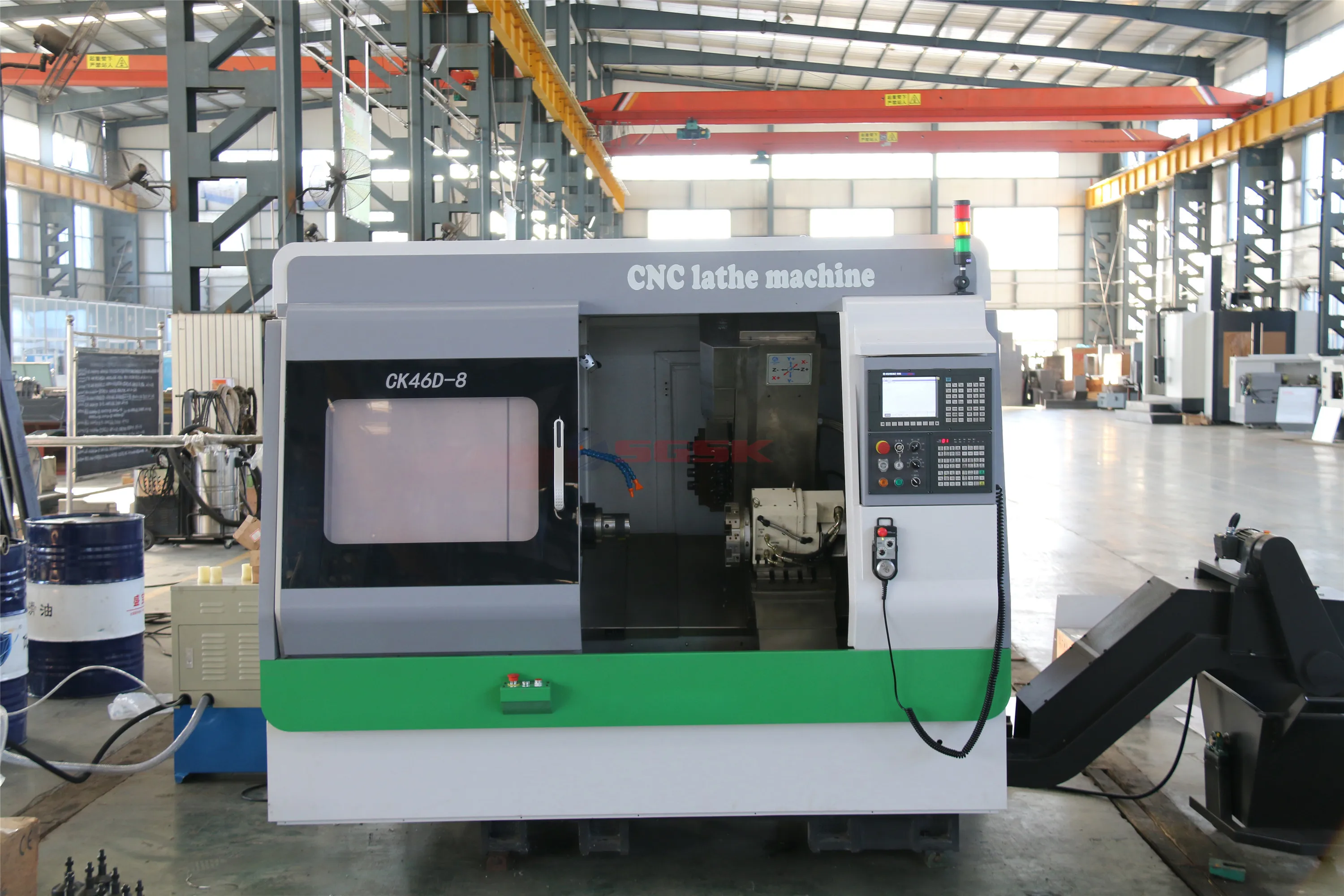 
Y axis CNC Lathe milling machine CK46D-8 Living tool 5 axis cnc lathe fanuc 