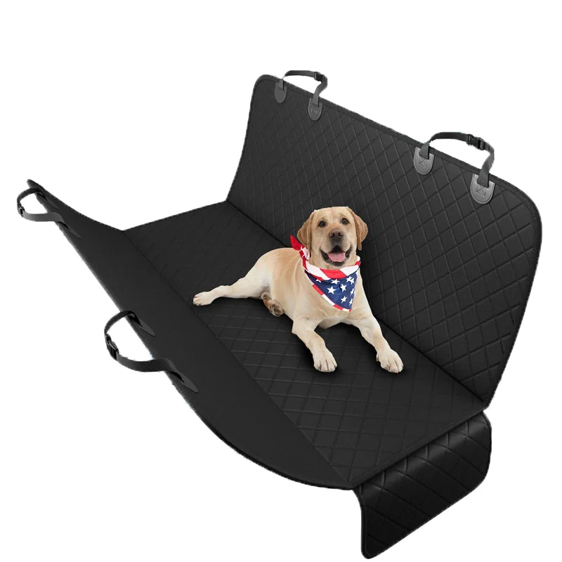 

Waterproof Non-Slip Anti-Scratch Pet Dog Car Seat Cover for Back Seat with Mesh Window Side Flaps and Storage Pockets