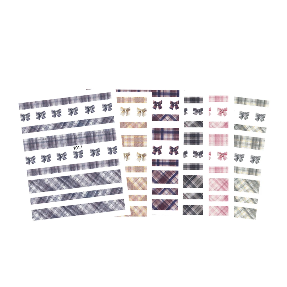 

JOYFUL 2021 Newly Marketed Nail Beauty Sticker 6 Colors 1012-1017, As picture shown