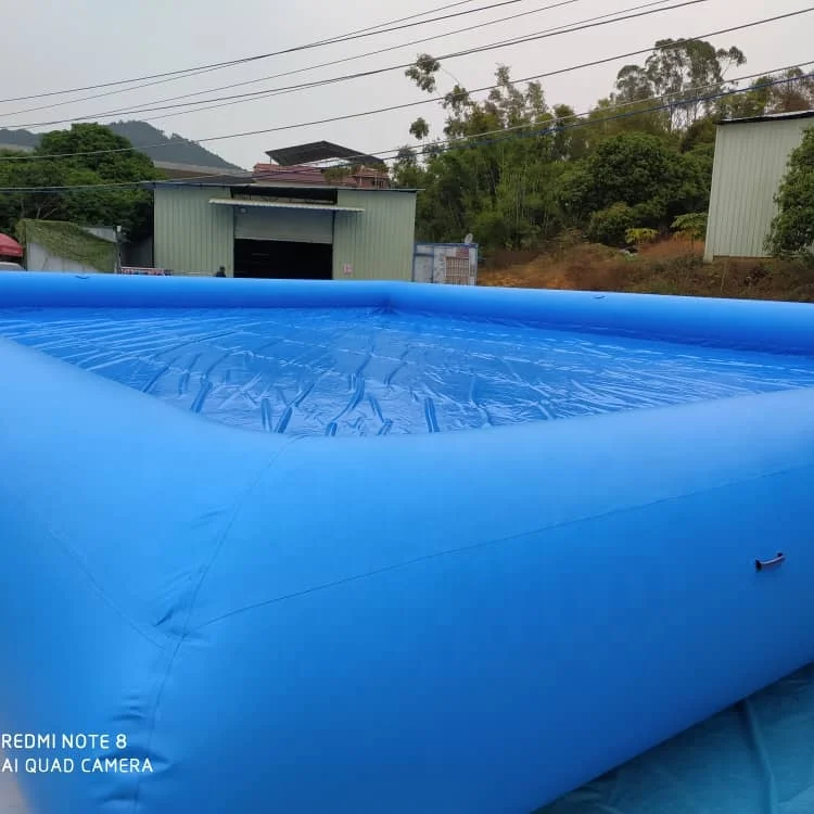 

Giant Family 25x18x1.2m Inflatable Swimming Pool For Water Game in stock, Blue, can be customized