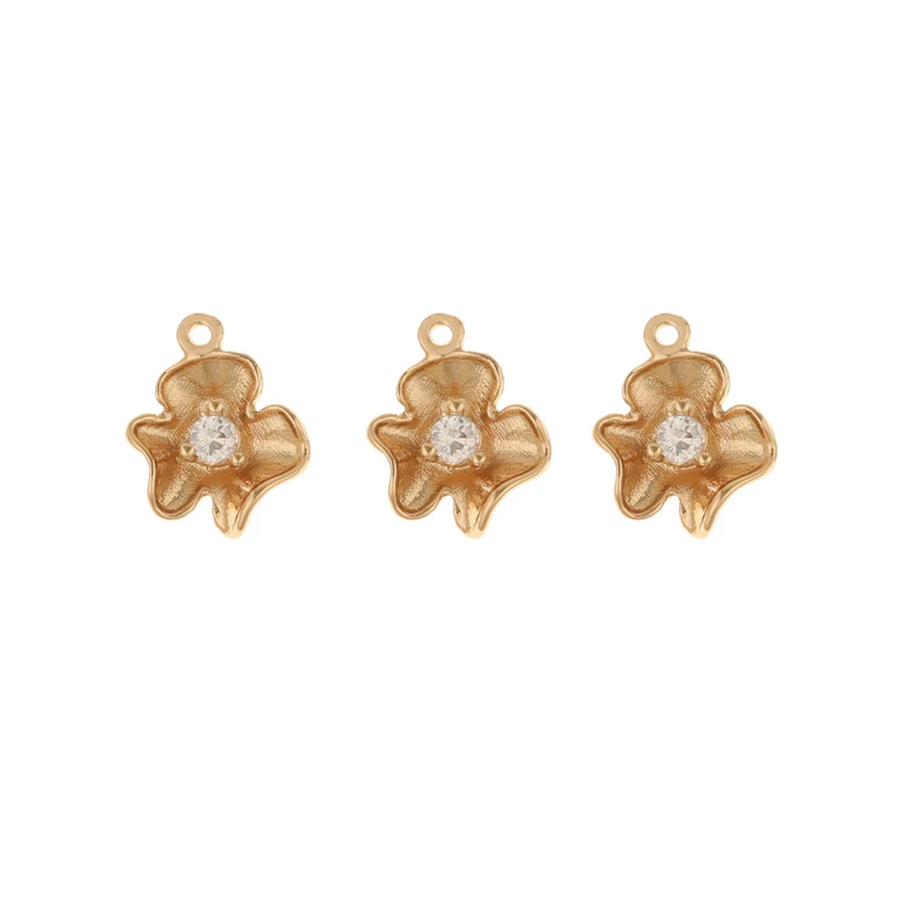 

Jewelry Accessories Cordial Design 100Pcs 11*14MM Jewelry Findings & Components Earrings Making CZ Charms Jewelry Accessories