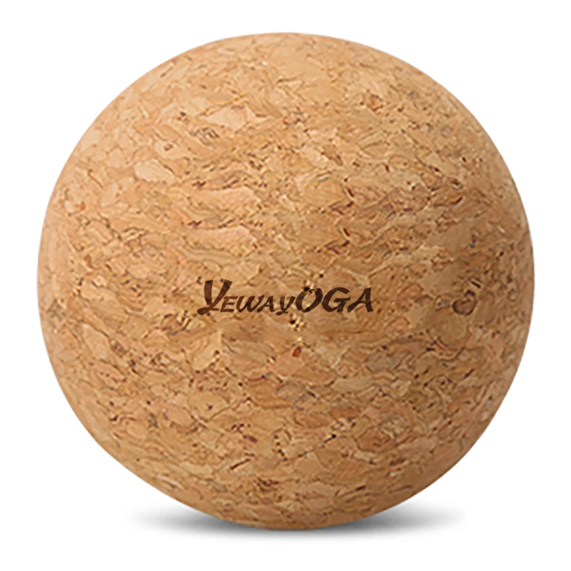 

Yewayoga Customizable Cork Roller Massager Release Ball Yoga Therapy Ball For Myofascial Release Cork Yoga Ball in Bulk