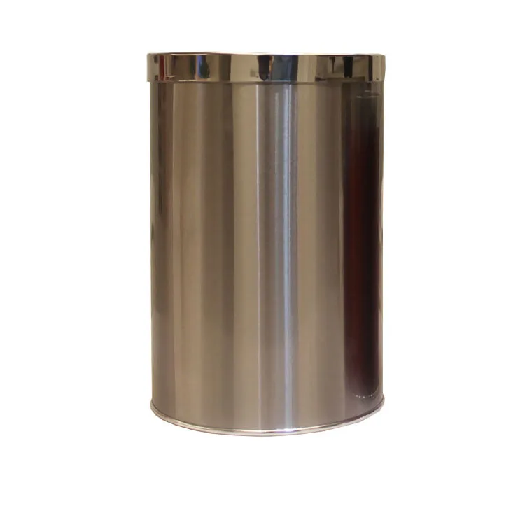 
Open Top Rolling Cover Type Round Design Stainless Steel Waste Bin Trash Can  (62538256821)