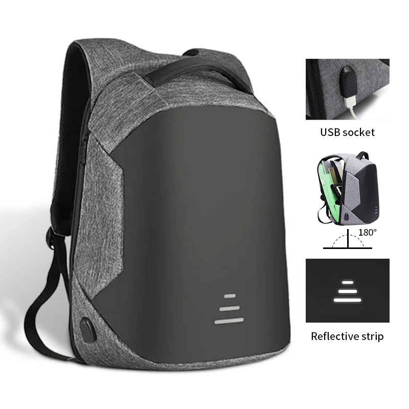 

Business Travel Laptop Backpack With USB Charging