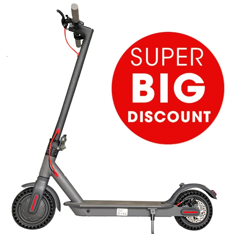 

New Design Dropship Free Shipping EU US Warehouse Power Adult 350W Folding Fast E-Scooter E Electric Scooter, Black