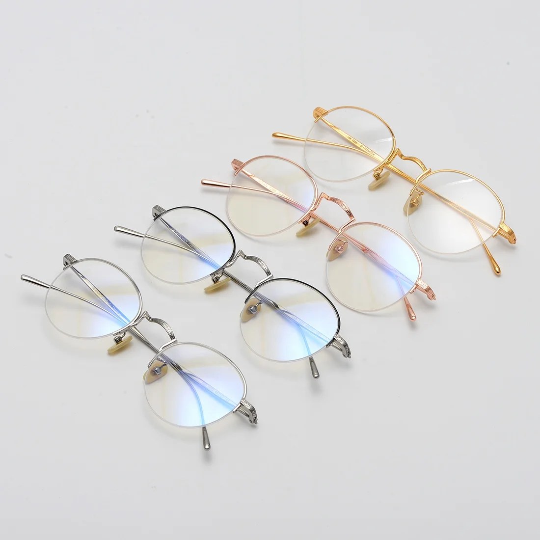

U-Top Titanium Half Rim Flexible Frame Lightweight Optical Eyeglasses