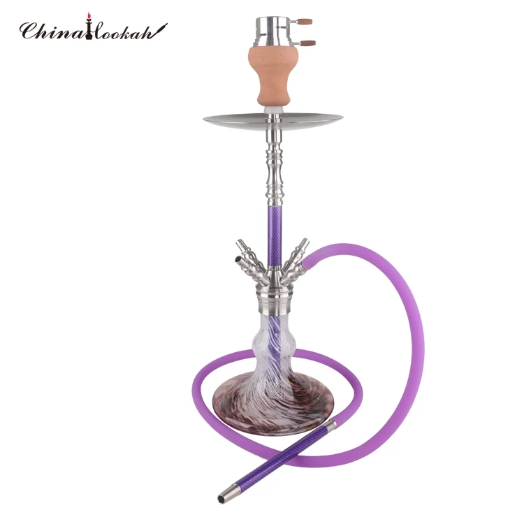 

2019 new design carbon Stainless Steel Shisha SS hookah Click Hookah